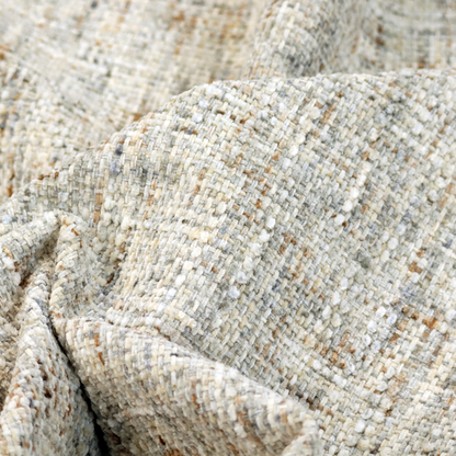 Osaka Soft Large Weave Upholstery Fabric Beige/Grey Colour CTR-3006 - Made To Measure Curtains