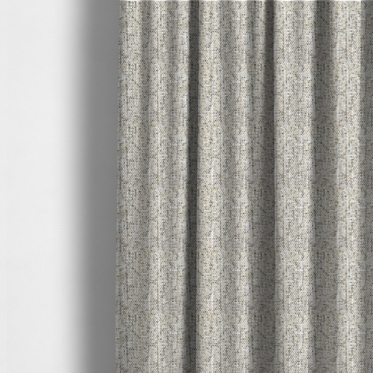 Osaka Soft Large Weave Upholstery Fabric Cream/Grey Colour CTR-3007 - Made To Measure Curtains