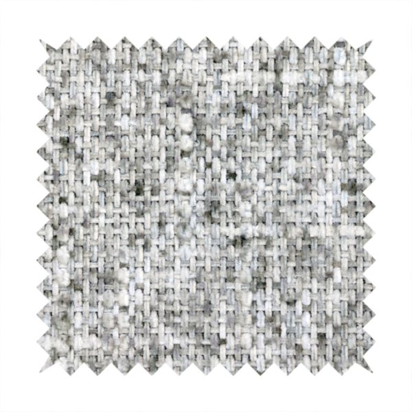 Osaka Soft Large Weave Upholstery Fabric Light Grey Colour CTR-3008 - Made To Measure Curtains