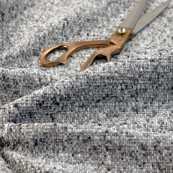 Osaka Soft Large Weave Upholstery Fabric Grey Colour CTR-3009 - Made To Measure Curtains