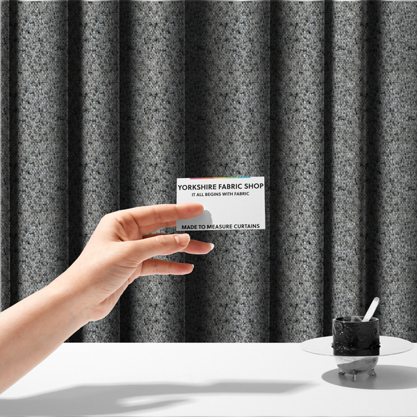 Osaka Soft Large Weave Upholstery Fabric Grey Colour CTR-3009 - Made To Measure Curtains