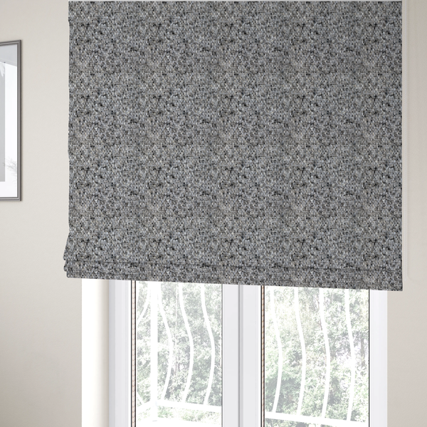 Osaka Soft Large Weave Upholstery Fabric Grey Colour CTR-3009 - Roman Blinds