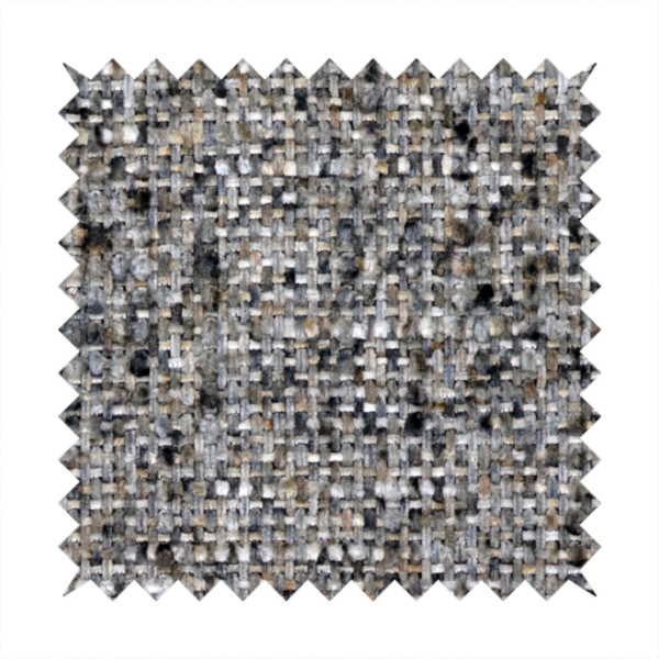 Osaka Soft Large Weave Upholstery Fabric Dark Grey Colour CTR-3010 - Made To Measure Curtains