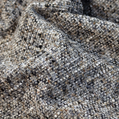 Osaka Soft Large Weave Upholstery Fabric Dark Grey Colour CTR-3010 - Made To Measure Curtains