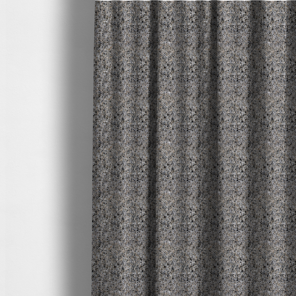 Osaka Soft Large Weave Upholstery Fabric Dark Grey Colour CTR-3010 - Made To Measure Curtains