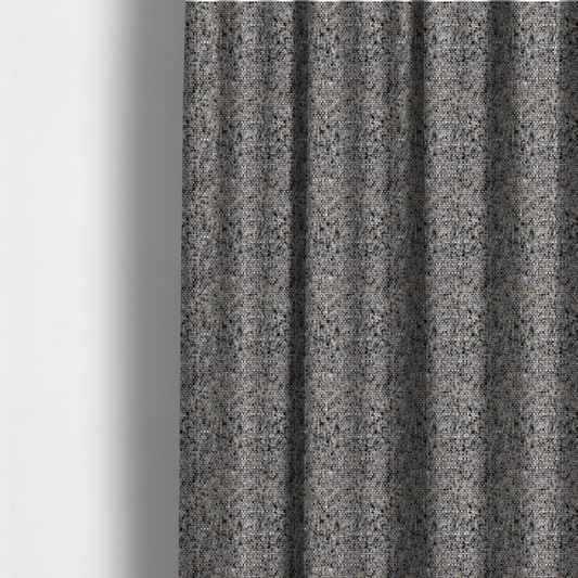 Osaka Soft Large Weave Upholstery Fabric Dark Grey Colour CTR-3010 - Made To Measure Curtains