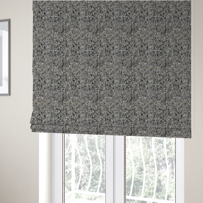 Osaka Soft Large Weave Upholstery Fabric Dark Grey Colour CTR-3010 - Roman Blinds