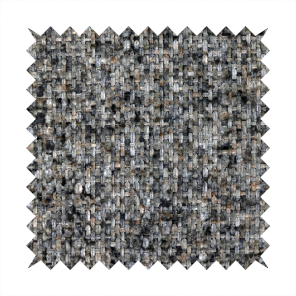 Osaka Soft Large Weave Upholstery Fabric Charcoal Colour CTR-3011 - Made To Measure Curtains