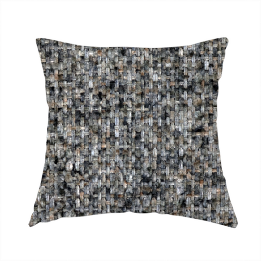 Osaka Soft Large Weave Upholstery Fabric Charcoal Colour CTR-3011 - Handmade Cushions