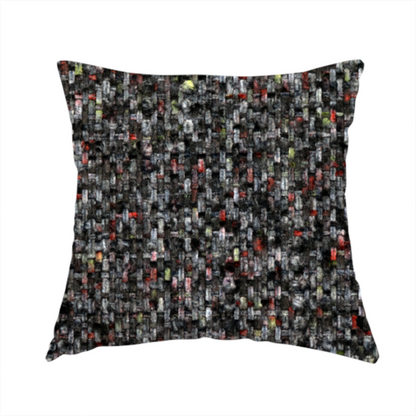Osaka Soft Large Weave Upholstery Fabric Black Colour CTR-3012 - Handmade Cushions