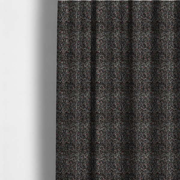 Osaka Soft Large Weave Upholstery Fabric Black Colour CTR-3012 - Made To Measure Curtains