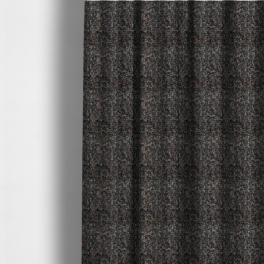 Osaka Soft Large Weave Upholstery Fabric Black Colour CTR-3012 - Made To Measure Curtains