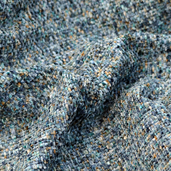 Osaka Soft Large Weave Upholstery Fabric Ocean Blue Colour CTR-3013 - Handmade Cushions