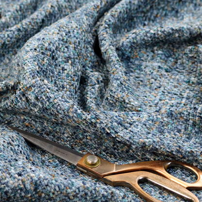 Osaka Soft Large Weave Upholstery Fabric Ocean Blue Colour CTR-3013 - Handmade Cushions