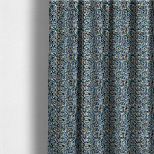Osaka Soft Large Weave Upholstery Fabric Ocean Blue Colour CTR-3013 - Made To Measure Curtains