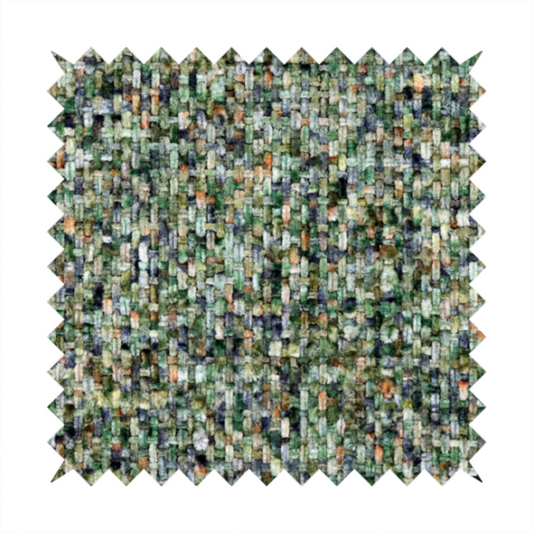 Osaka Soft Large Weave Upholstery Fabric Green Colour CTR-3015