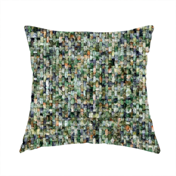Osaka Soft Large Weave Upholstery Fabric Green Colour CTR-3015 - Handmade Cushions