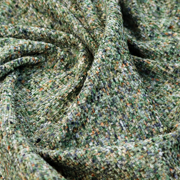 Osaka Soft Large Weave Upholstery Fabric Green Colour CTR-3015 - Handmade Cushions