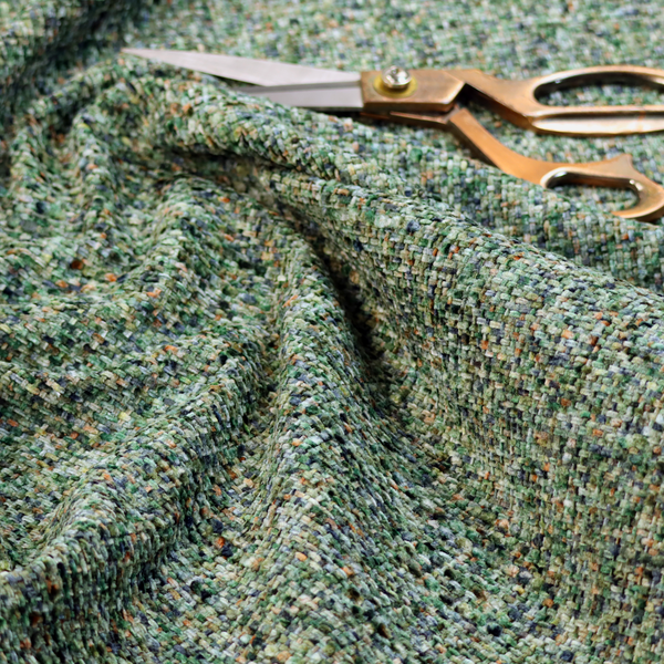 Osaka Soft Large Weave Upholstery Fabric Green Colour CTR-3015 - Handmade Cushions