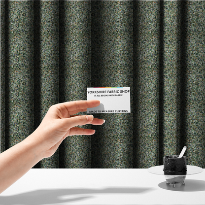 Osaka Soft Large Weave Upholstery Fabric Green Colour CTR-3015 - Made To Measure Curtains