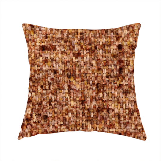Osaka Soft Large Weave Upholstery Fabric Orange Colour CTR-3016 - Handmade Cushions