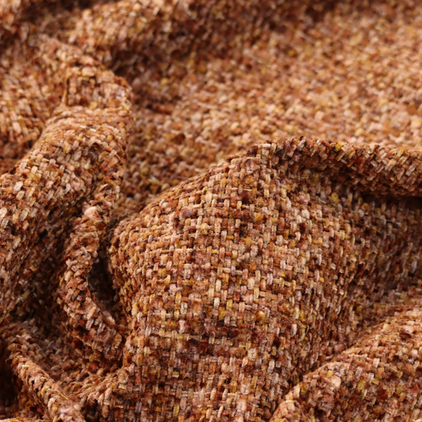 Osaka Soft Large Weave Upholstery Fabric Orange Colour CTR-3016 - Made To Measure Curtains