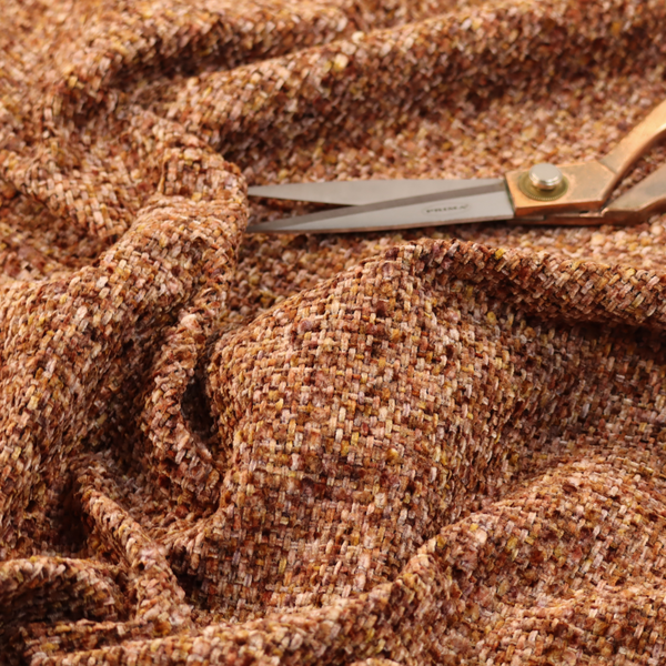 Osaka Soft Large Weave Upholstery Fabric Orange Colour CTR-3016 - Made To Measure Curtains