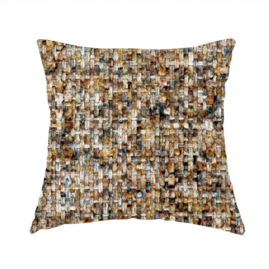 Osaka Soft Large Weave Upholstery Fabric Brown Colour CTR-3017 - Handmade Cushions