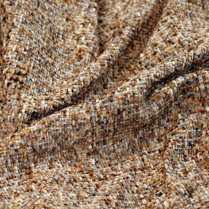 Osaka Soft Large Weave Upholstery Fabric Brown Colour CTR-3017 - Made To Measure Curtains