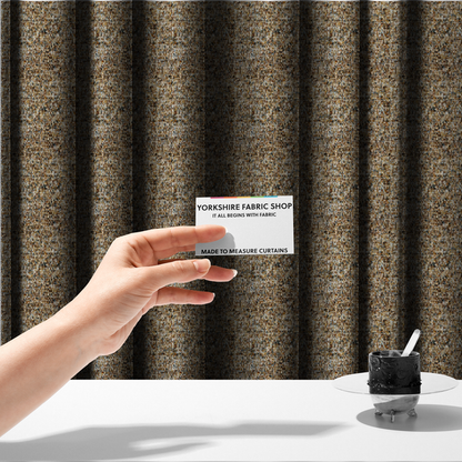 Osaka Soft Large Weave Upholstery Fabric Brown Colour CTR-3017 - Made To Measure Curtains