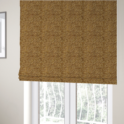 Osaka Soft Large Weave Upholstery Fabric Mustard Colour CTR-3018 - Roman Blinds
