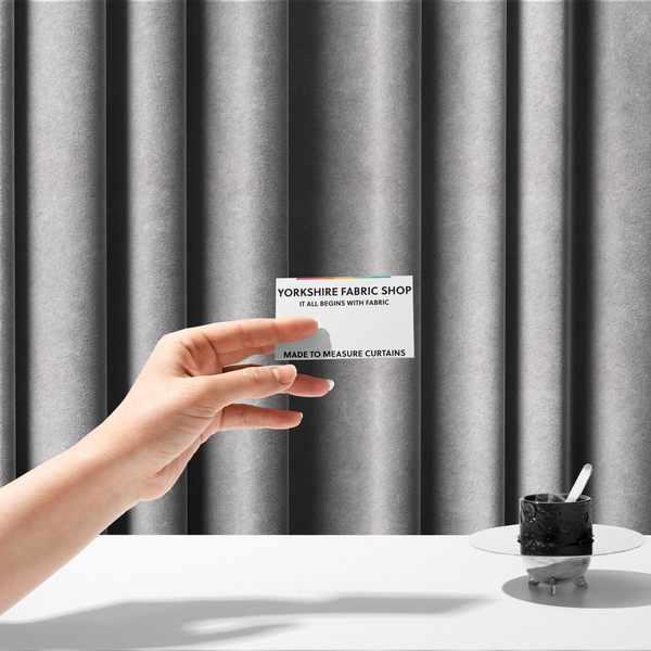 The fabric used to create these made-to-measure curtains features a high-pile faux fur texture that provides a lush, tactile experience with a soft and cosy aesthetic.