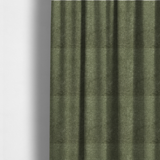 The fabric used to create these made-to-measure curtains features a high-pile faux fur texture that offers a natural, serene aesthetic with a soft and plush tactile quality.