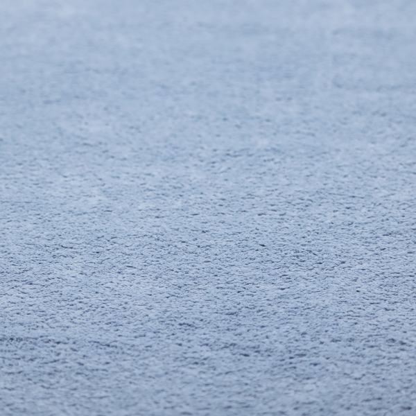 A soft, light blue fabric with a dense, uniform, and plush pile.