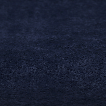 A soft, navy blue fabric featuring a dense, uniform, plush pile like thick fleece.