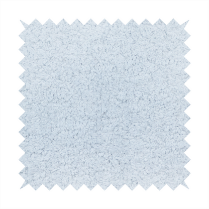 A soft, pale blue fabric with a dense, uniform, and plush pile.