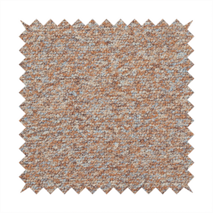 A terracotta, and soft blue-grey textured upholstery fabric with a durable finish.
