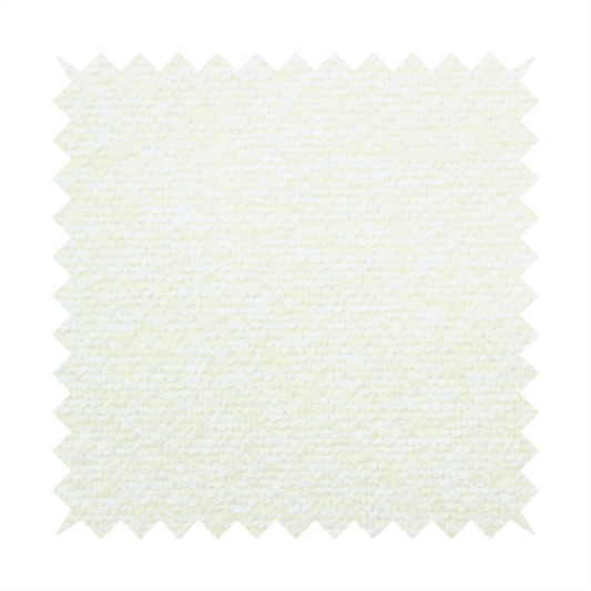 A bright off-white textured upholstery fabric with a clean, light weave.