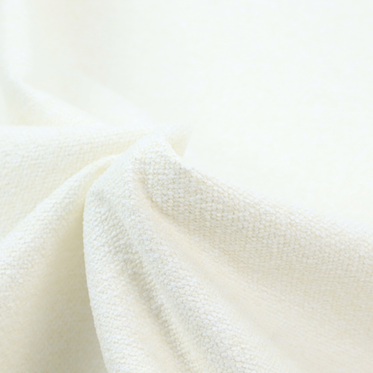 A bright off-white textured upholstery fabric with a clean, light weave.