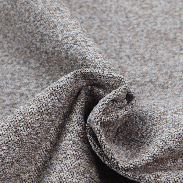 A dark charcoal and slate grey fabric with a dense, nubby weave. The heavy-duty, multi-tonal texture suggests a durable, high-quality material for furniture upholstery.