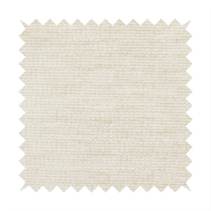 A warm beige or oatmeal-coloured fabric featuring a dense, horizontal corded texture. The weave has a soft, chenille-like appearance with closely packed raised lines, creating a cosy and high-tactile surface.