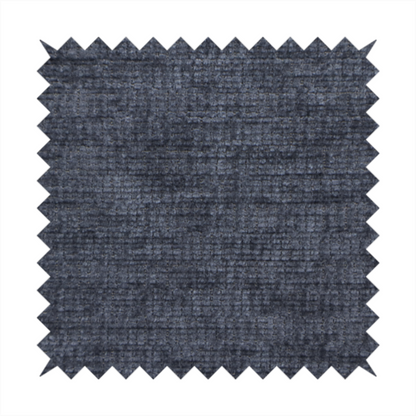 A deep navy-charcoal fabric with a dense horizontal ribbed texture. The material has a soft, plush pile that creates a subtle multi-tonal effect, blending dark midnight blue and charcoal grey tones with a durable matte finish.