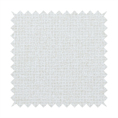 A light-coloured, woven contract fabric. The material features a fine, grid-like texture resembling a mix of linen and grass cloth in a neutral off-white or pale pearl tone. The weave creates a subtle, matte geometric pattern with delicate shadows that give the surface a tactile, three-dimensional appearance.