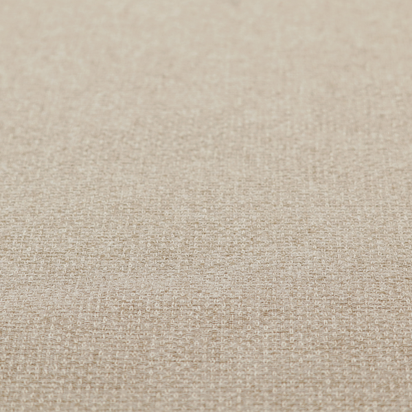A warm sand or light tan shade. The textile features a pronounced, multi-tonal basket weave with interlocking beige and cream threads, creating a rugged yet refined linen-look texture.