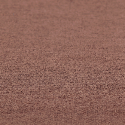An upholstery fabric in a rich cocoa or cedar brown shade. The textile features a dense, multi-tonal weave with interlaced threads of deep chocolate and warm earth tones, creating a sophisticated textured linen-look surface.