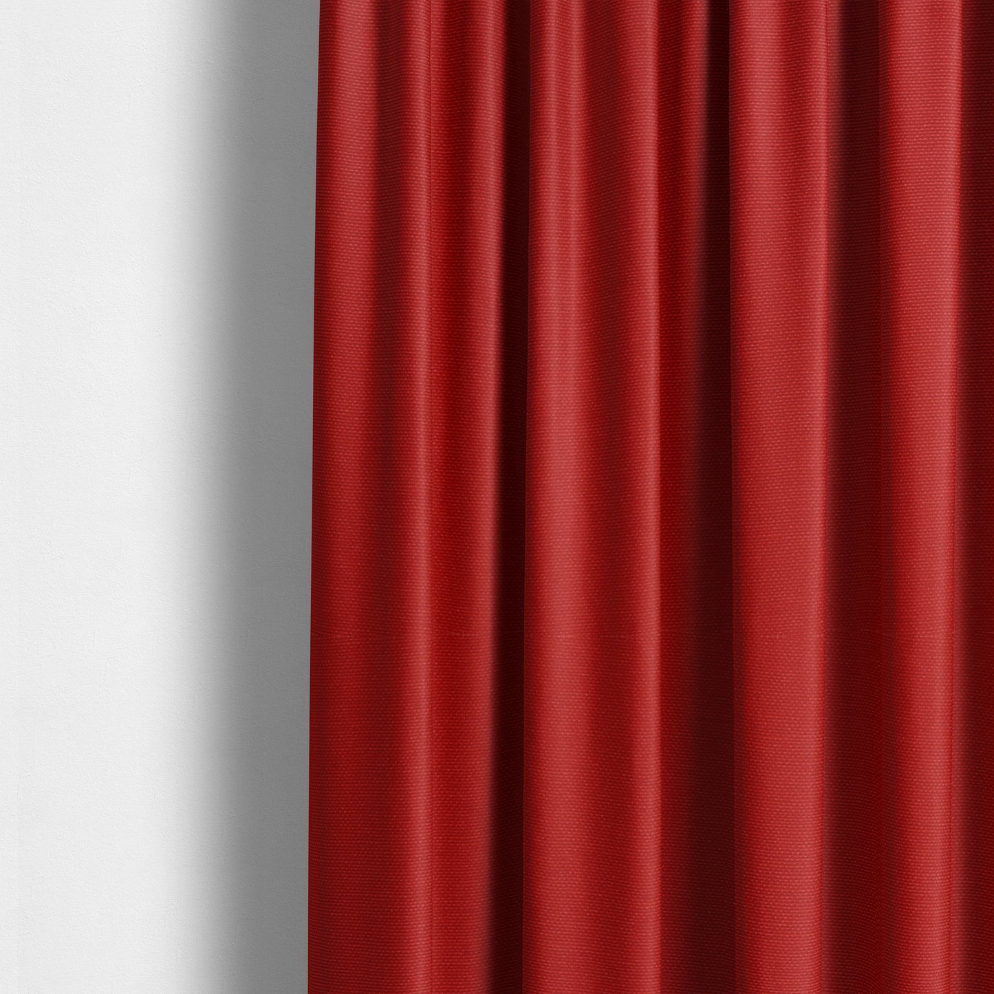 Playtime Plain Cotton Fabrics Collection Red Colour Water Repellent Upholstery Fabric CTR-314 - Made To Measure Curtains