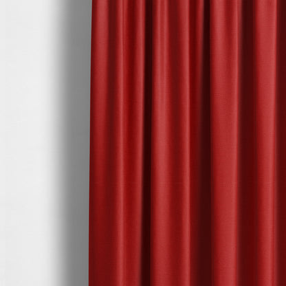 Playtime Plain Cotton Fabrics Collection Red Colour Water Repellent Upholstery Fabric CTR-314 - Made To Measure Curtains