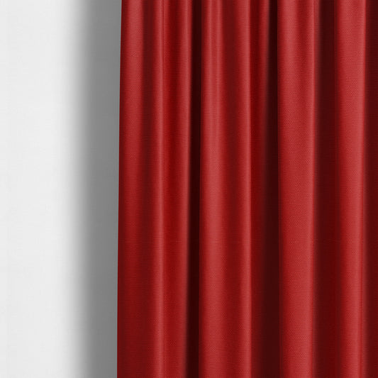 Playtime Plain Cotton Fabrics Collection Red Colour Water Repellent Upholstery Fabric CTR-314 - Made To Measure Curtains