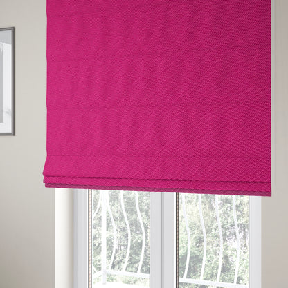 Playtime Plain Cotton Fabrics Collection Bright Pink Colour Water Repellent Upholstery Fabric CTR-316 - Roman Blinds