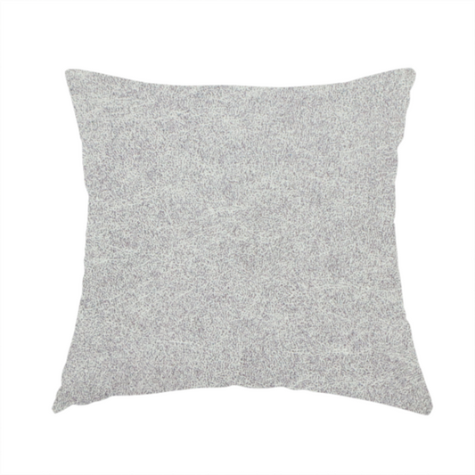 The fabric used to create these handmade cushions is a silver fabric with a dense, mottled texture. The cool-toned purple and grey fibres create a hazy, weathered effect, punctuated by the collection’s signature light "crackle" distressing for a soft, weathered aesthetic.